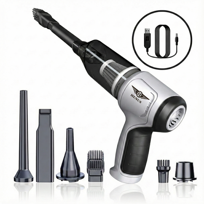 차량용 청소기 무선 에어건 초강력 미니 핸디 청소기