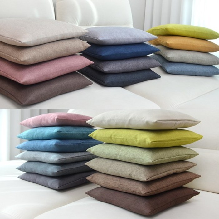 코튼데코 36컬러 단색솔리드방석 먼지구김없는 보네타 셀린 피톤치드 식탁 의자방석 쇼파방석 좌식방석 방석커버 카페방석