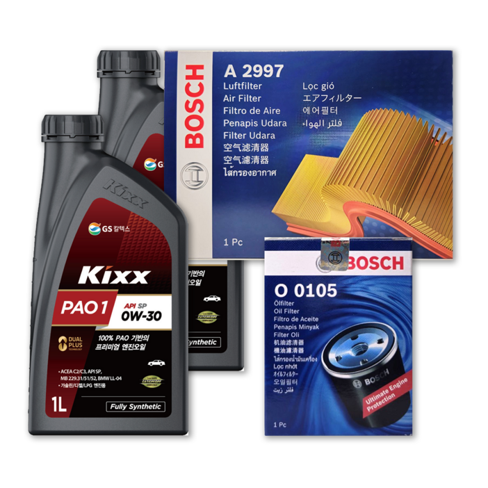 그랜저 (IG) 3.0 가솔린 엔진오일세트 킥스 파오1 0W30 (PAO1)