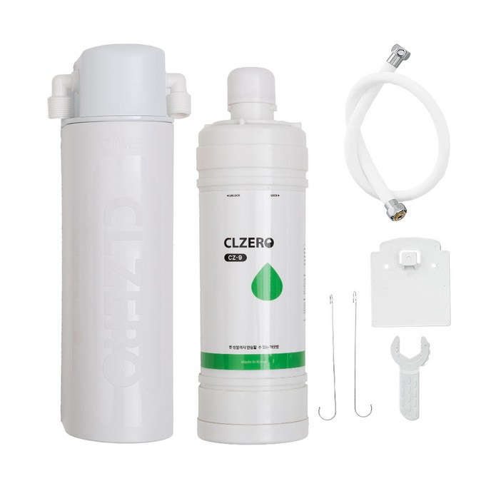 씨엘제로 중공사막 대용량 샤워기 식수 녹물 킬링필터 CZ-9, 1세트, 단일