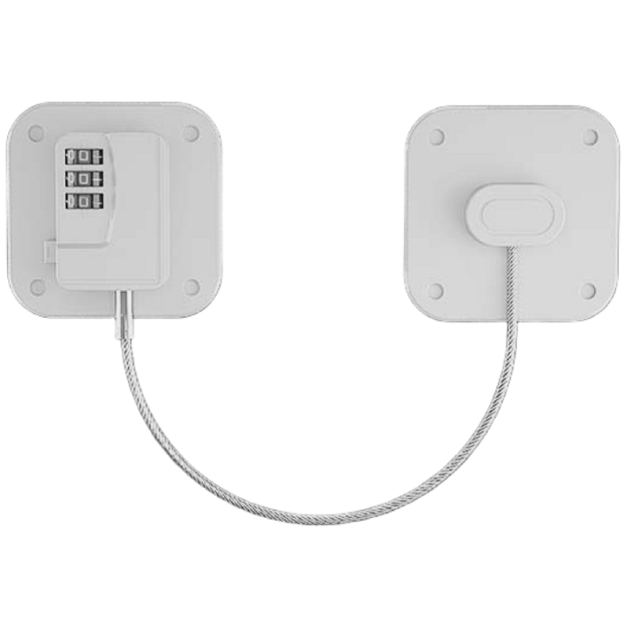 치트몰 냉장고 사물함 안전 잠금 시건장치 화이트, 1개