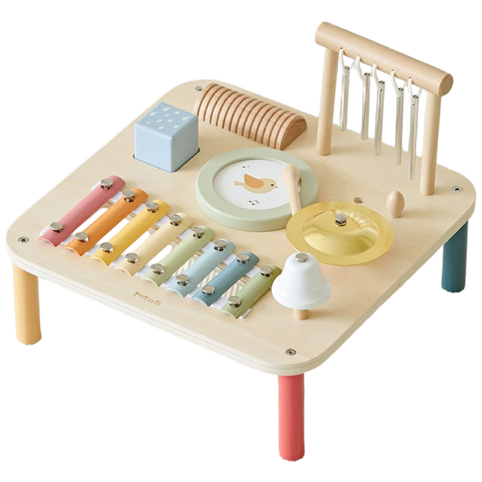 폴라비 원목 뮤직테이블 장난감, 멀티, 1개
