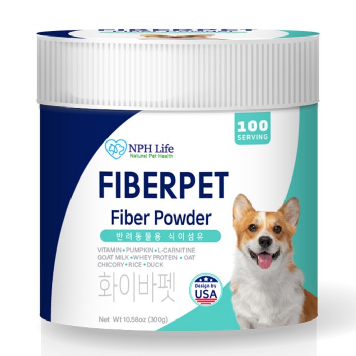 화이바펫 강아지 식이섬유 소화 영양제 반려견 면역력 90g 1+1