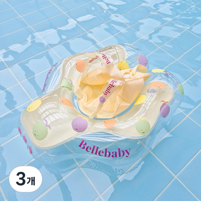 벨베이비 유아용 튜브 보행기 튜브, 3개, 후르츠