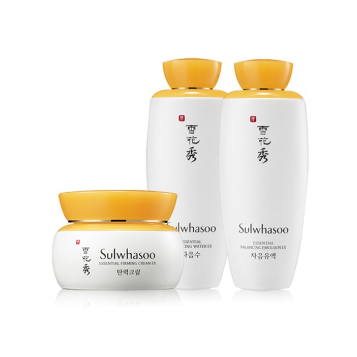 (리더무역)아모레 설화수 리뉴얼 탄력  3종 단품 세트 /설화수 스킨+로션+크림+샘플증정