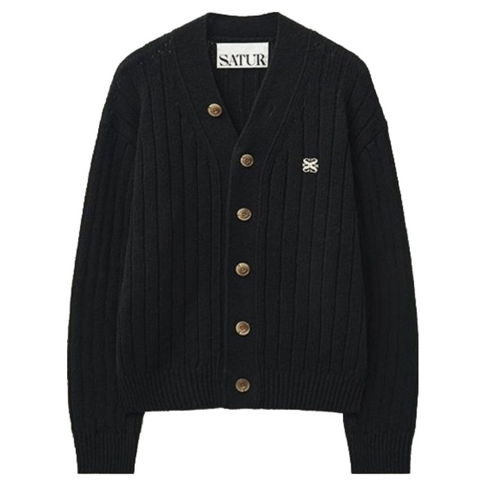 세터 남녀공용 파로 오버 사이즈 부클 가디건 SA233MKC03