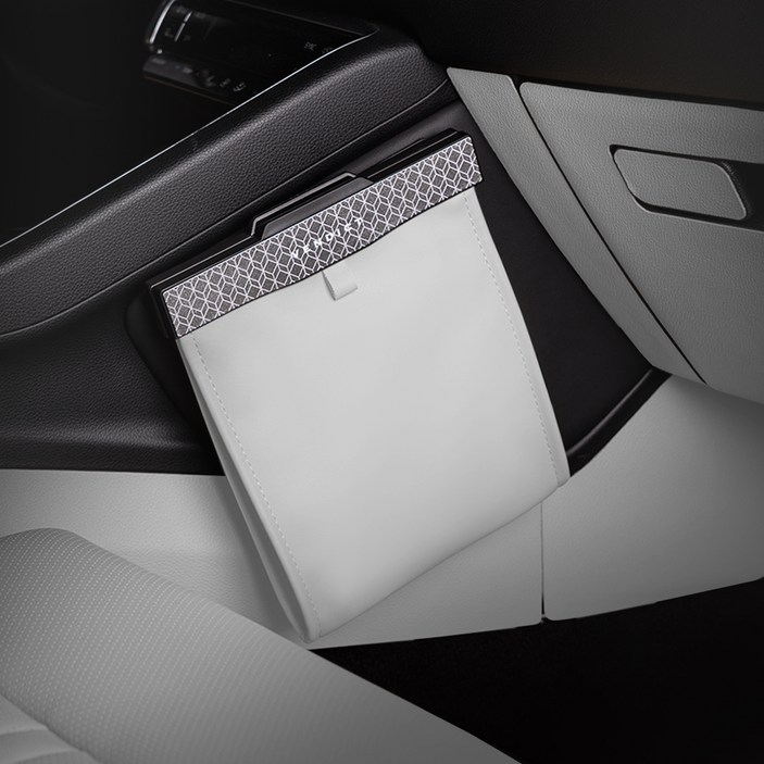 벤딕트 2세대 LED 쓰레기통 앞좌석용 + 봉투 세트, 샌드베이지, 1세트