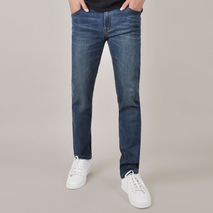 가이스토리 남성용 브러시 워싱 고든 청바지