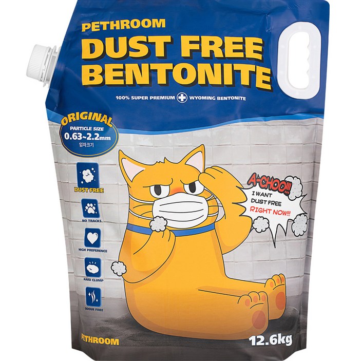 벤토나이트모래 페스룸 고양이 더스트프리 벤토나이트 모래