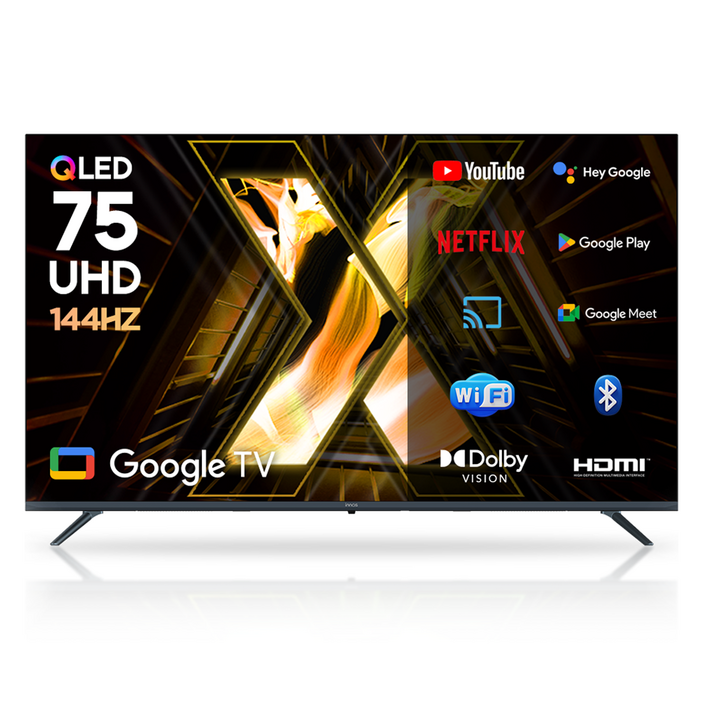 이노스 4K UHD QLED LED 구글 3.0 VRR 144Hz 스마트 TV 방문설치, 스탠드형, 방문설치, X75 QLED PRO, 190.5cm