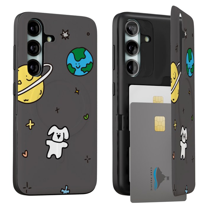 케이스퍼시픽 우주먼지 맥세이프 카드도어 범퍼 휴대폰 케이스