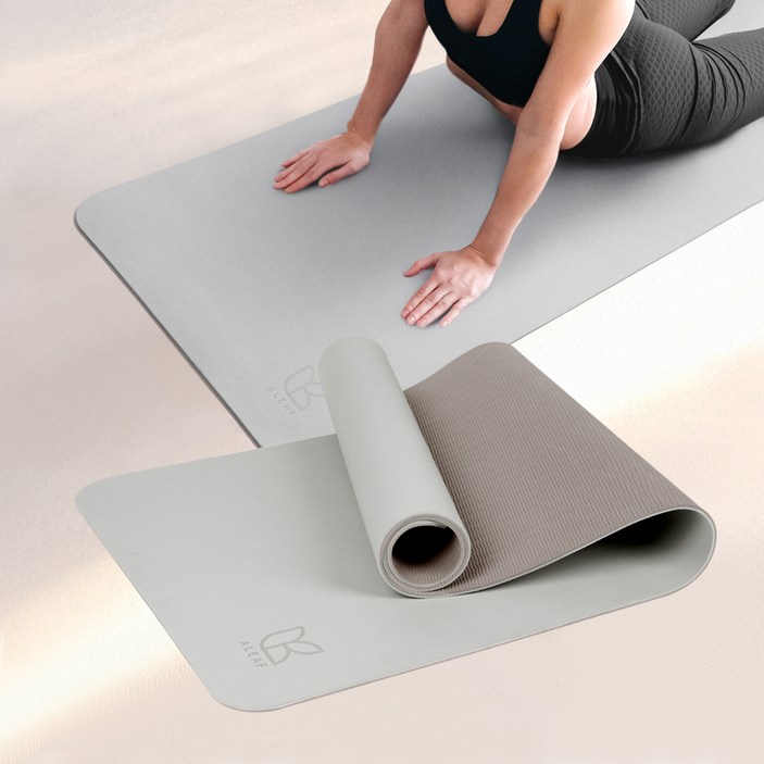 아리프 TPE 요가매트, 머쉬룸 그레이, 1개