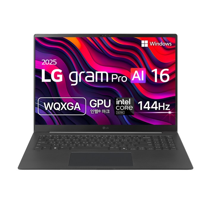 LG전자 2025 그램 프로 16 코어Ultra5 루나레이크, 메탈그레이, 256GB, 16GB, WIN11 Home, 16Z90TSGS56K