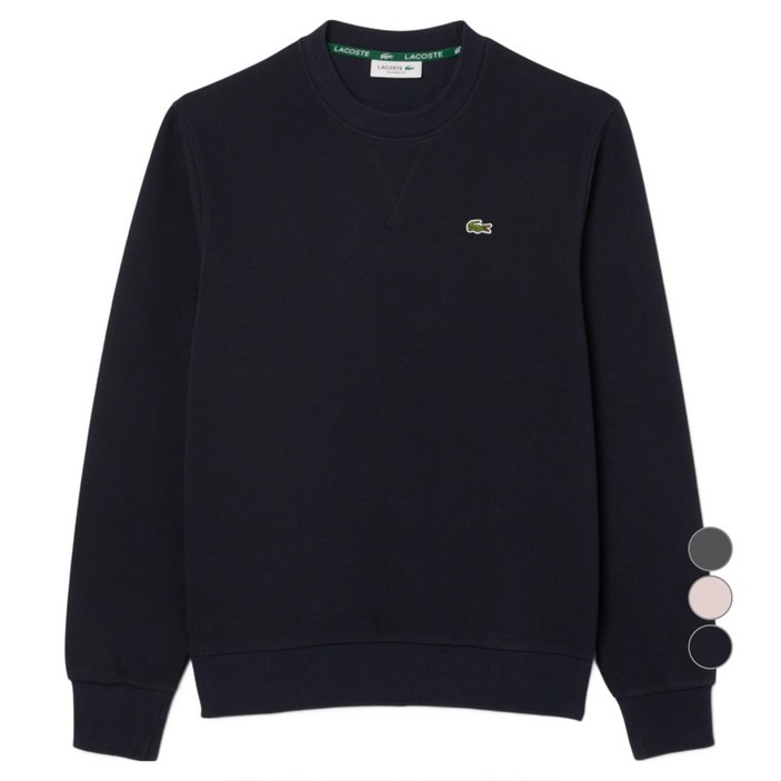 라코스테 여성용 더블페이스 피케 크루넥 맨투맨 SF524555N