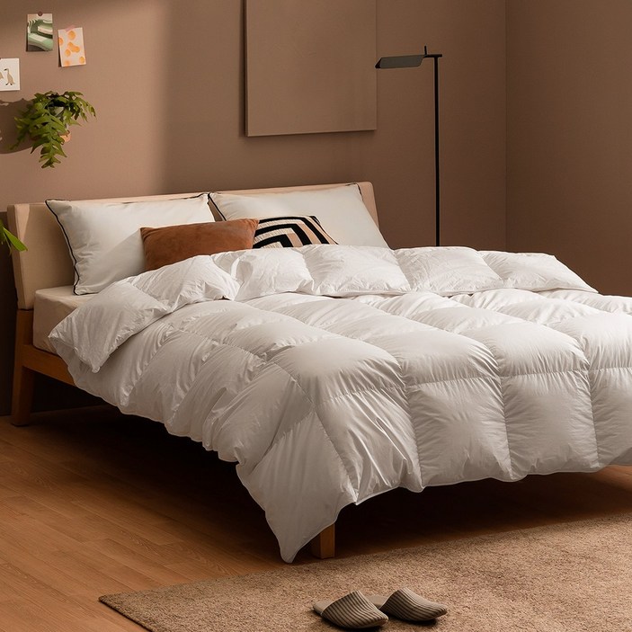 제로어클락 스탠다드 구스다운 호텔 이불 500g, 아이보리화이트