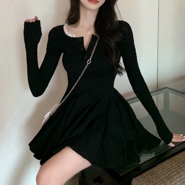 어썸풀 여성용 페이먼 A라인 미니 원피스 A25FOPS070828