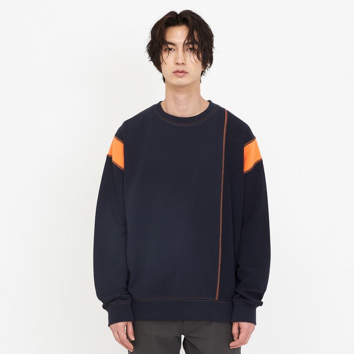 에스와이엔씨 남성용 COLOR BLOCKED SWEATSHIRT VER.1