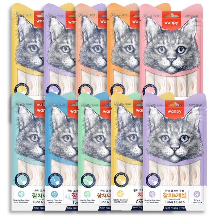 완피 크리미 퓨레 x 5P 고양이간식