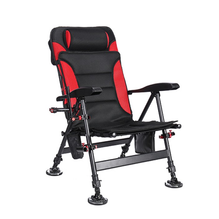 SEONGJINCHI 민물낚시의자 패드탈부착형 캠핑의자, 1개, 레드페키지1