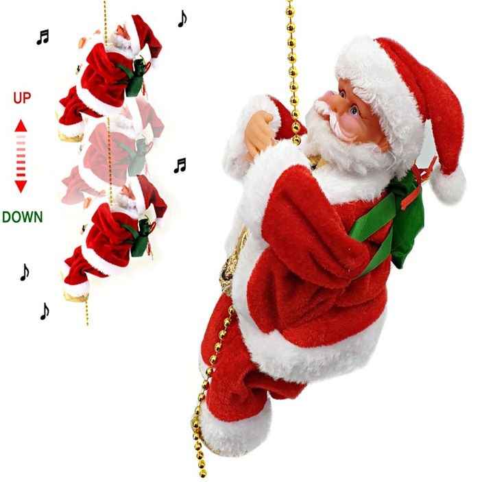 산타풍선 줄타는산타 움직이는 산타인형 줄타는 산타 크리스마스 아이들선물, 줄타는산타, 단일상품