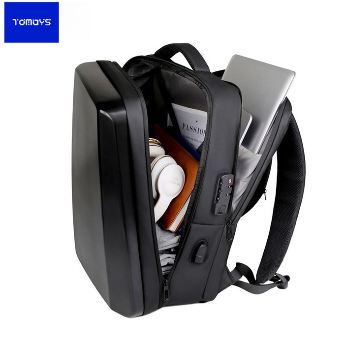 TOMAYS 충격 방지 노트북 백팩 도난 방지 비밀번호 잠금 장치 포함