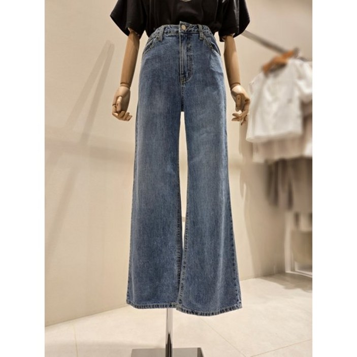 온앤온 [부산점] [온앤온] 뒷밴딩 일자핏 데님팬츠 (NJJ5AL789)