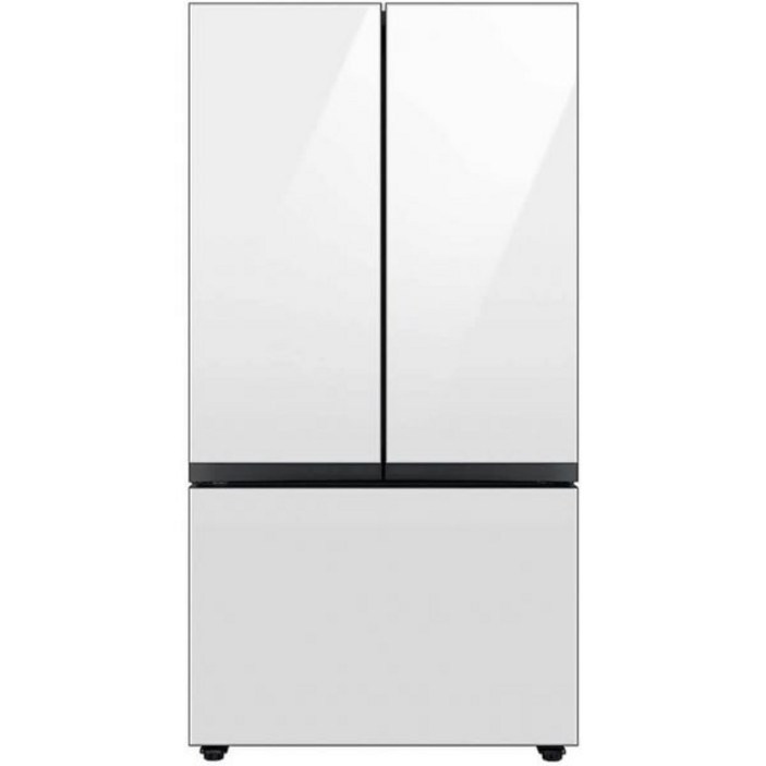 삼성 RF30BB620012 30 Cu. 맞춤형 화이트 글래스 3도어 프렌치 도어 냉장고