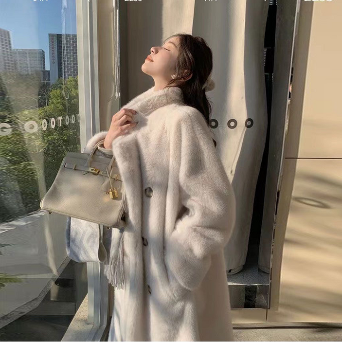 tbm 퍼 털끼 롱코트