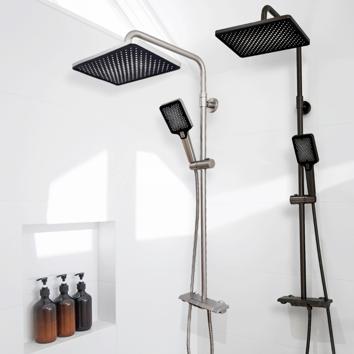 욕실 빗줄기 욕조 샤워 수전 국내산 화장실 피아노 레인 샤워기 교체, 그레이 피아노 해바라기수전, 1개