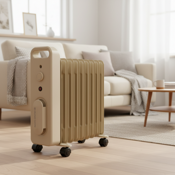 흥신 가정용 라디에이터 50주년 바닐라(절전형)에디션 오르씨 국산전기난로