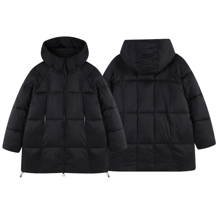 오버핏 하이넥 후드패딩 MING45