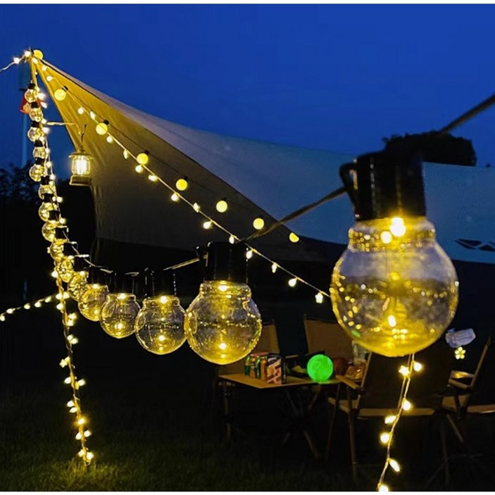 캠핑 파티 라이트 5m USB 줄조명 20구