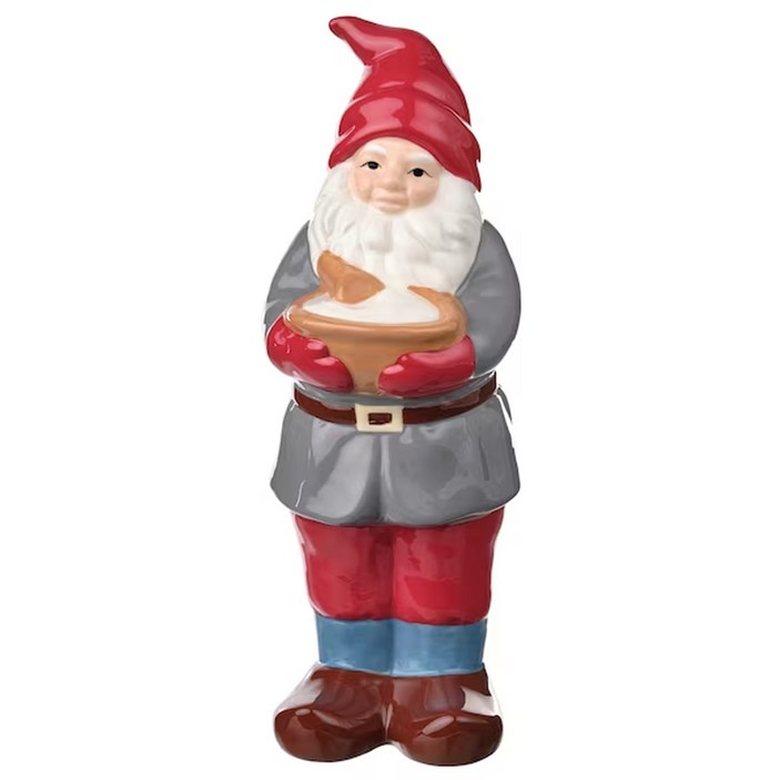 산타인형 이케아 빈테르핀트 장식품 산타 클로스 레드 도자기인형 가든노움