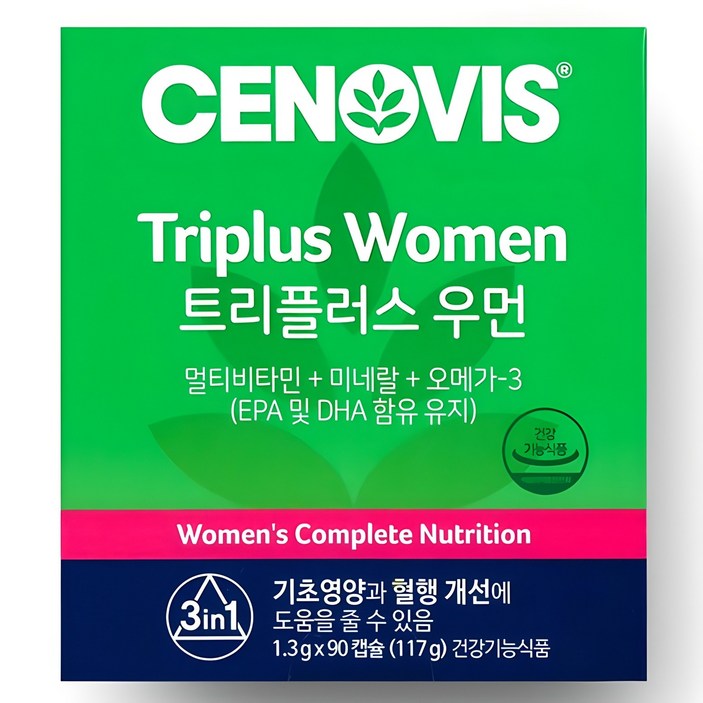 세노비스 여성용 트리플러스, 90정, 1.3g, 1개