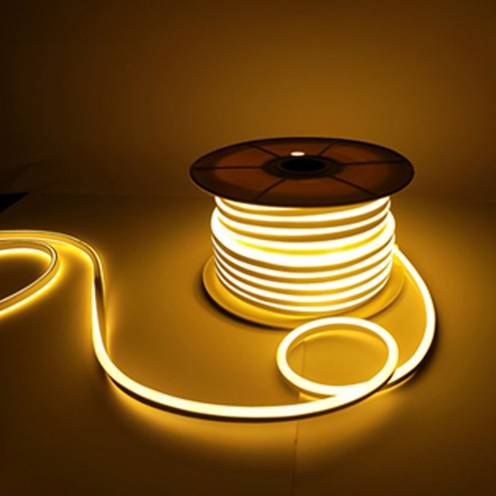 선세이브 LED 네온플렉스 10m AC 220V 논네온 줄조명 전원포함, 1개, 웜화이트