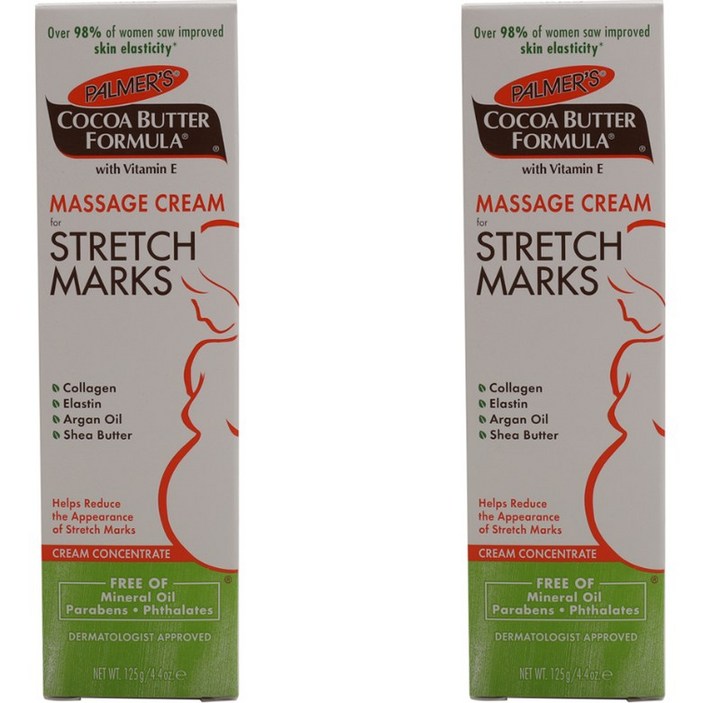 파머스 코코아 버터 포뮬러 비타민 E 마사지 크림 포 스트레치 마크, 125g, 2개
