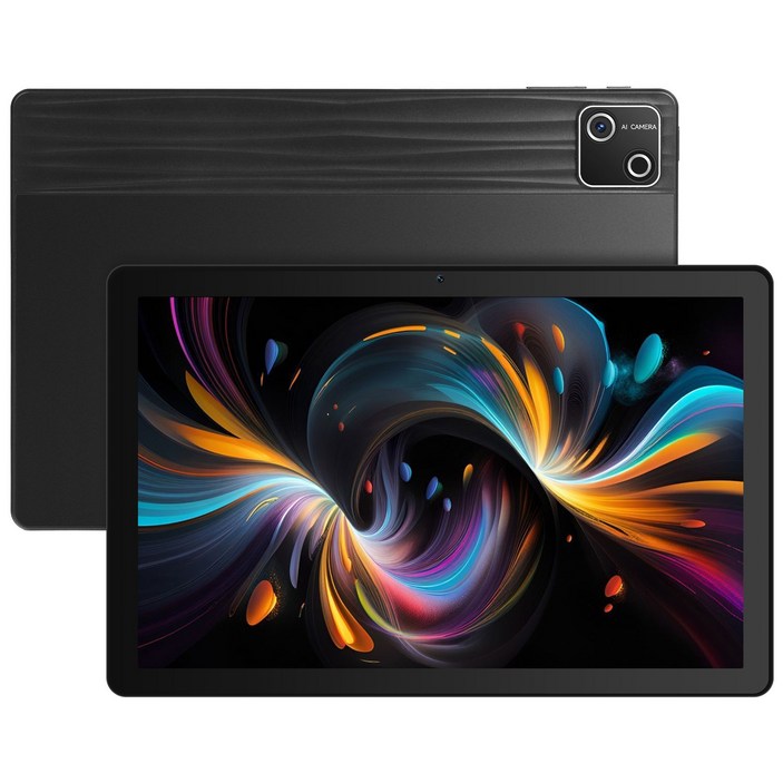 Wqplo G13 태블릿PC 10.1인치태블릿 30G+128G 안드로이드 15 6200mAh 배터리, 블랙/Black, 128GB, Wi-Fi