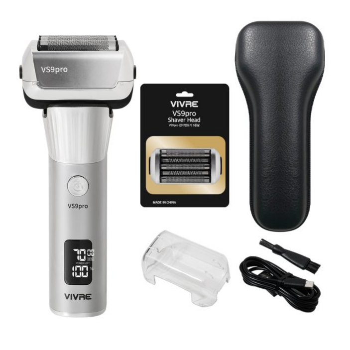 최신형 비브르 전기 면도기 5중날  트리머  파우치  방수