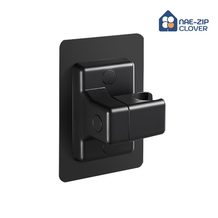 초강력 접착식 샤워기 거치대 고급형, 5개, 고급형 블랙