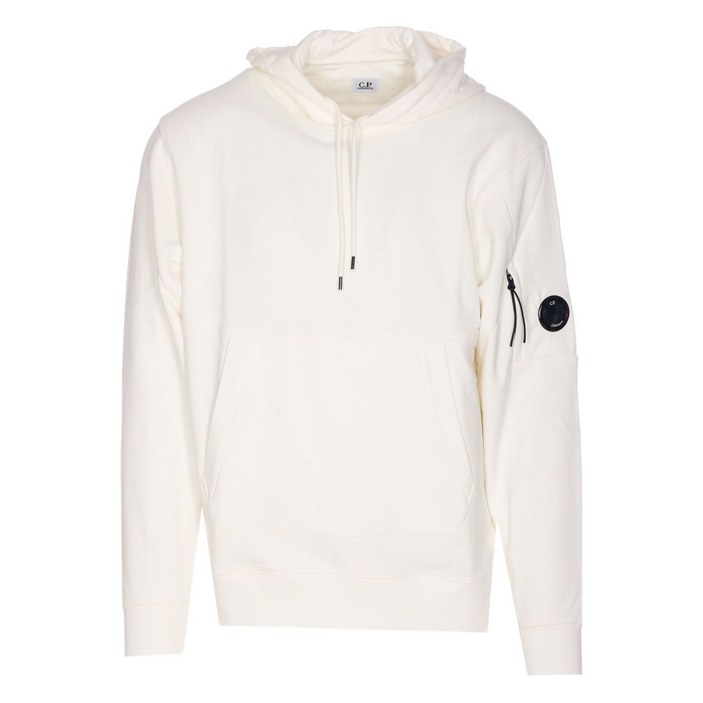 C.P.컴퍼니 로고 패치 코튼 후디