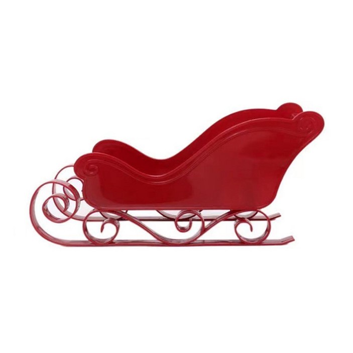 미니 썰매 장식 아름다운 산타 썰매 테이블 중심 Xmassled Ornament for Holiday 장식