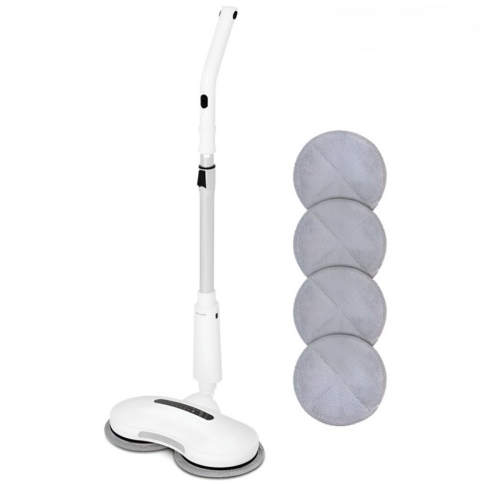 국산신일 듀얼 무선 물걸레 청소기극세사 패드 4P 증정LED 라이팅배터리 잔량표시