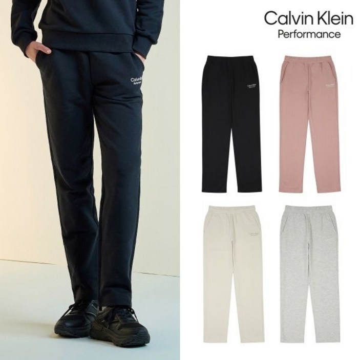 국내매장품 캘빈클라인 퍼포먼스 스트레이트 밴딩 팬츠 여성 4컬러 택1