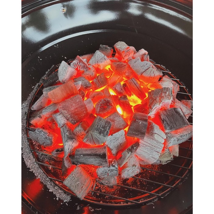 간편포장 두번구운 라오스 비장탄 백탄 바베큐 숯, 5kg, 1개