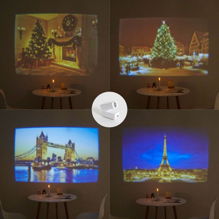 크리스마스 각도조절 포인트 미니빔 프로젝터 이벤트 조명