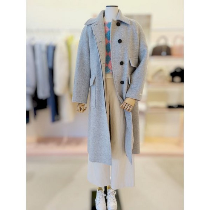 잇미샤알파카 블렌디드 발마칸 퀼팅 코트 ITOCHHC760