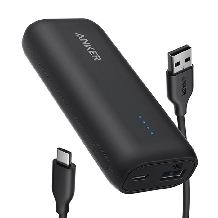 앤커 321 파워뱅크 파워코어 5k 보조배터리, 블랙, A1112