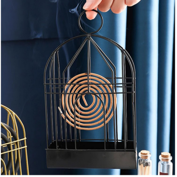 10개 묶음 대용량 캠핑모기향거치대 모기향받침대 모기향 거치대 홀더 엔틱 모기향 거치대, 블랙