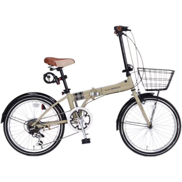 SUWIT MF206 일본자전거 접이식 경량,로드,서스펜션 20인치 6단 시마노변속 출퇴근 입문용 산책 미니벨로 자전거, 카페CAFE, 1개