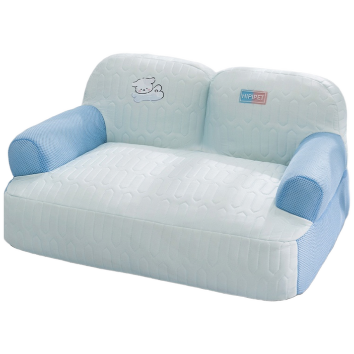 반려동물소파 쿠션 푹신한 펫쇼파 분리세탁 가능 강아지 고양이 방석, 1개, 블루